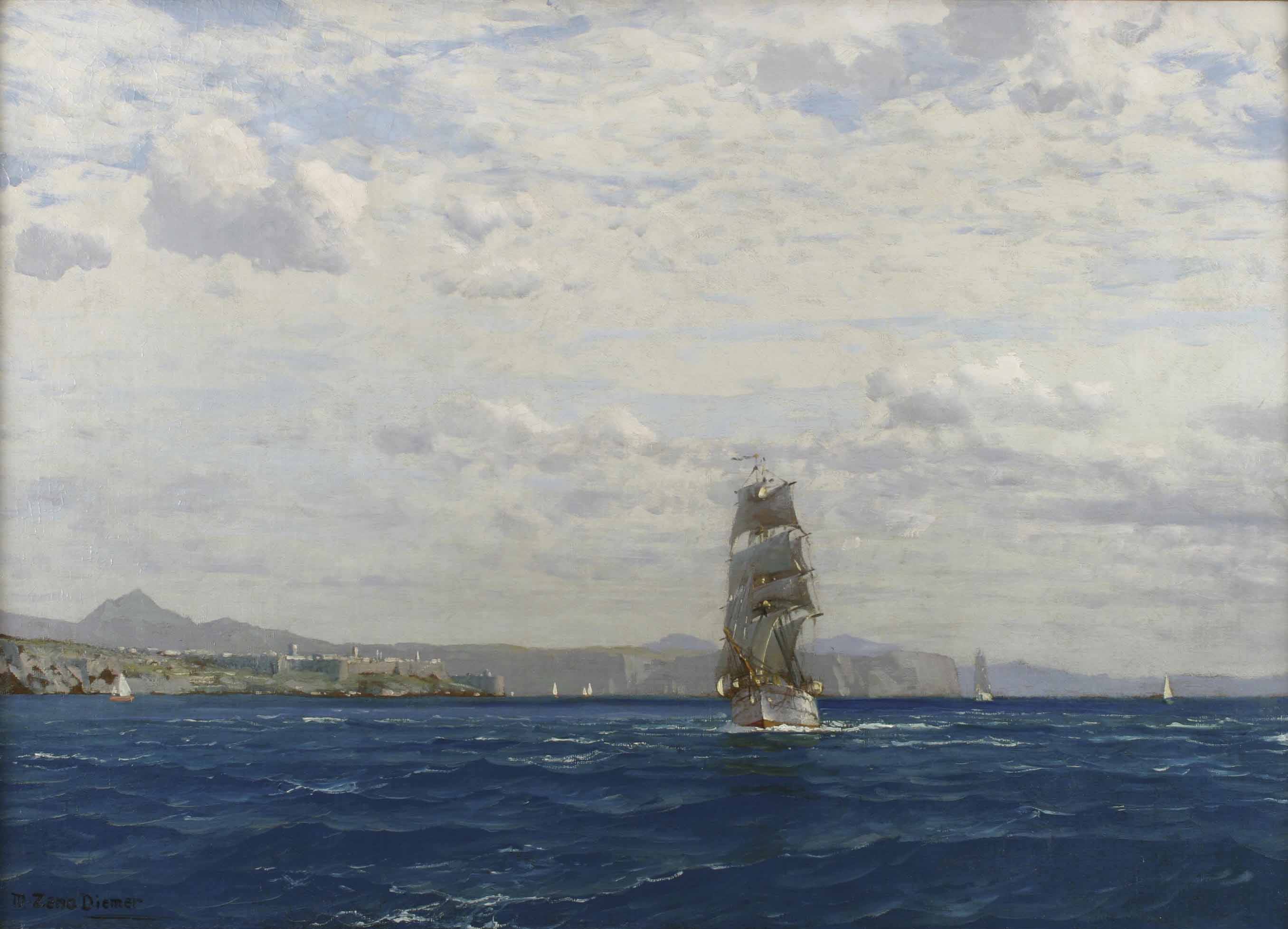 Michael Zeno Diemer Sailing off the Kilitbahir Fortress in the Dardenelles